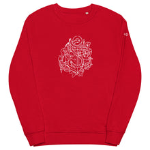 Unisex Limited Edition Nauti Xmas "Festive Anchor" Sweatshirt In Red