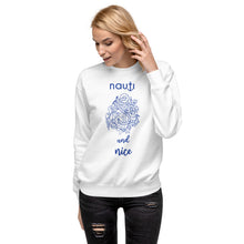 Unisex Limited Edition Nauti Xmas Anchor Sweatshirt In White