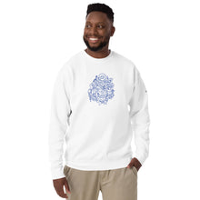 Unisex Limited Edition Nauti Xmas Festive Anchor Sweatshirt In White